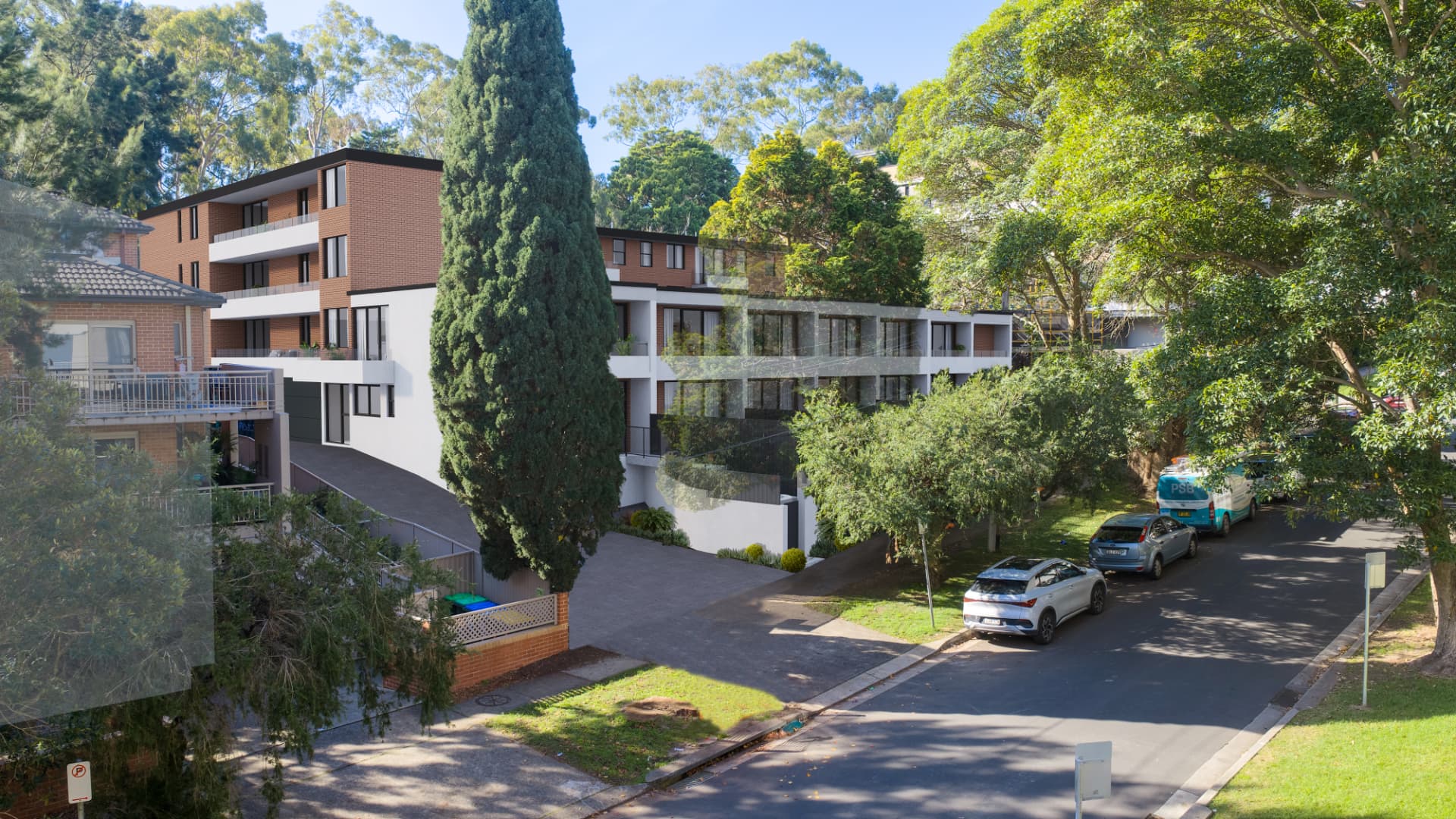 Architectural render of the Lane Cove Collection residences